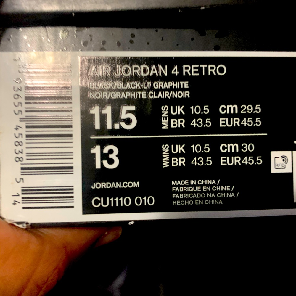 Men’s “Black Cat” Jordan’s 11.5